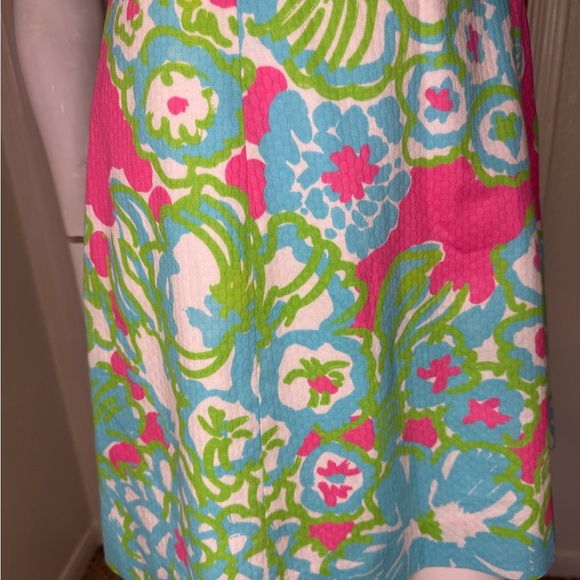 Lilly Pulitzer Floral Sleeveless Dress in Pink and Blue Size 2. - Picture 6 of 14